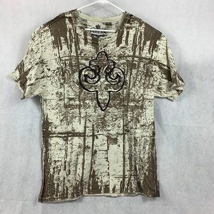 HELIX Tan T-Shirt Tan and brown graphics